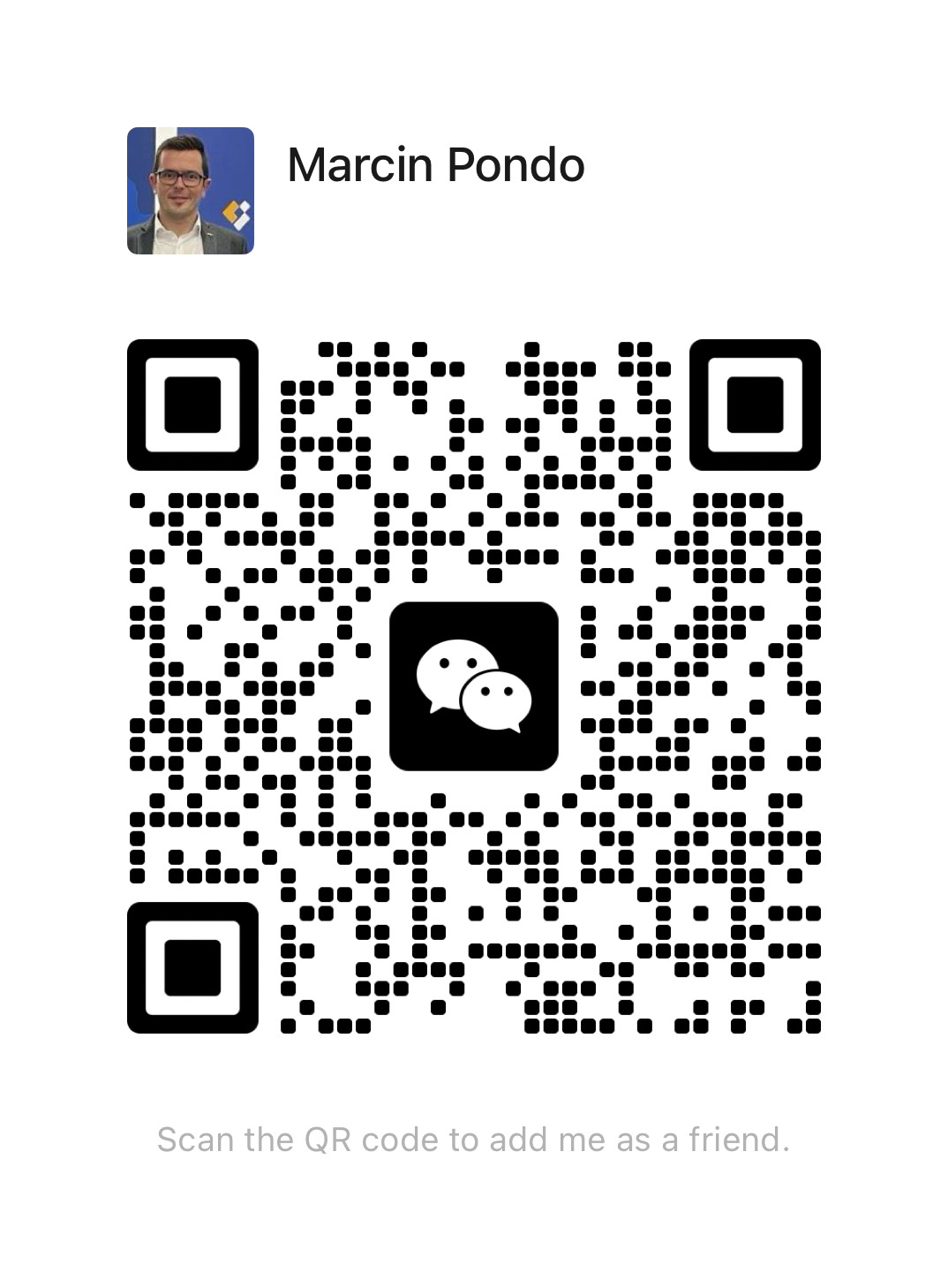 Marcin Pondo on WeChat